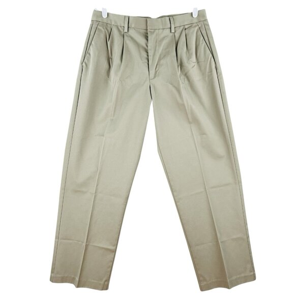 Dockers D4 Men's Khaki Pants Size 34x30 Classic Pleated Front Straight Mid Rise - Picture 1 of 11